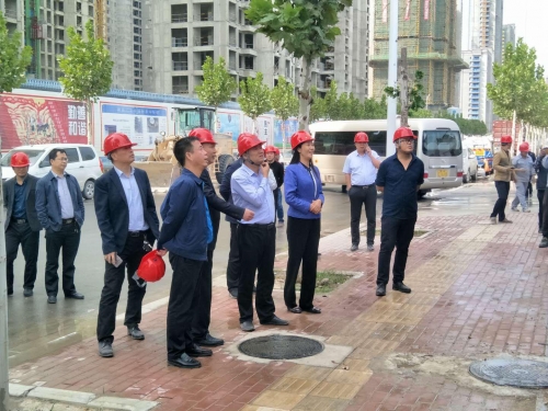 【领导关怀】荥阳市副市长邢留印一行赴九游会j9网站集团碧桂园龙城实验学校项目调研指导
